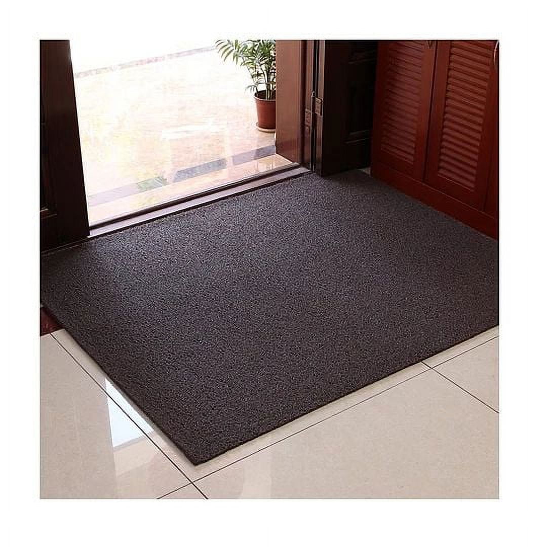 Cruzeirogomas - Limpiapie Alfombra Pvc Rizado Extra Grande 120x180 Cm 12 Mm Café/con Terminación