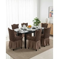 Mylhogar - Juego De 6 Fundas Para Sillas Diseño Turka De Lineas