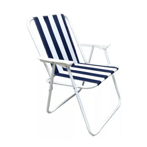 Genérico - Silla Portátil De Playa Plegable Azul Marino