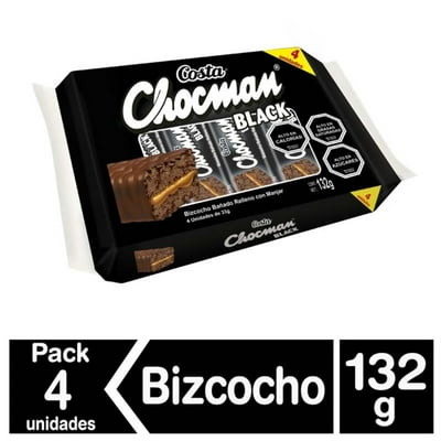Bizcocho Chocman Black 4 Un 132 G Costa