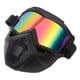 thumbnail image 4 of Casco de soldador Máscara de soldador Cómodo protector facial antisalpicaduras Protección para los ojos para el hogar, pulido, mujeres, hombres, mano Barbilla redonda coloreada, 4 of 5