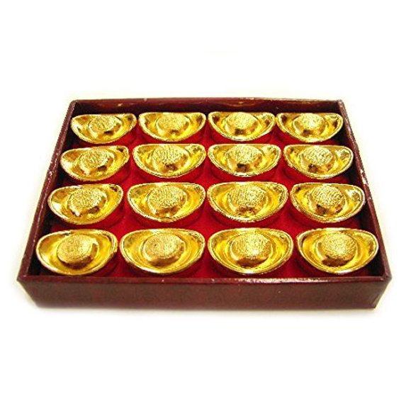 Lingote de latón Feng Shui Import, 16 unidades