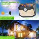 thumbnail image 4 of Luces solares de pared para exterior HMCITY 120 LED con sensor de movimiento IP65, 4 of 6