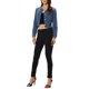 thumbnail image 2 of INSPIRE CHIC Chaquetas de Mezclilla para Mujer Sin Cuello de Manga Larga con Botones Chaqueta Corta de Jean S Azul, 2 of 6