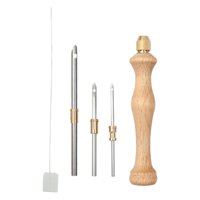 Magideal - Kit De Perforación De Agujas: Herramienta Portátil Para Adultos, Tubo De Metal 5 Mm Y 2,5 Mm - Herramienta Esencial Para Perforar Agujas Con Precisión