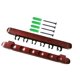 thumbnail image 1 of Soporte De Madera Para Palo De Billar, Montaje En Pared, 6 Clips Para Tacos Para Amantes Del Billar, Rojo, 1 of 5
