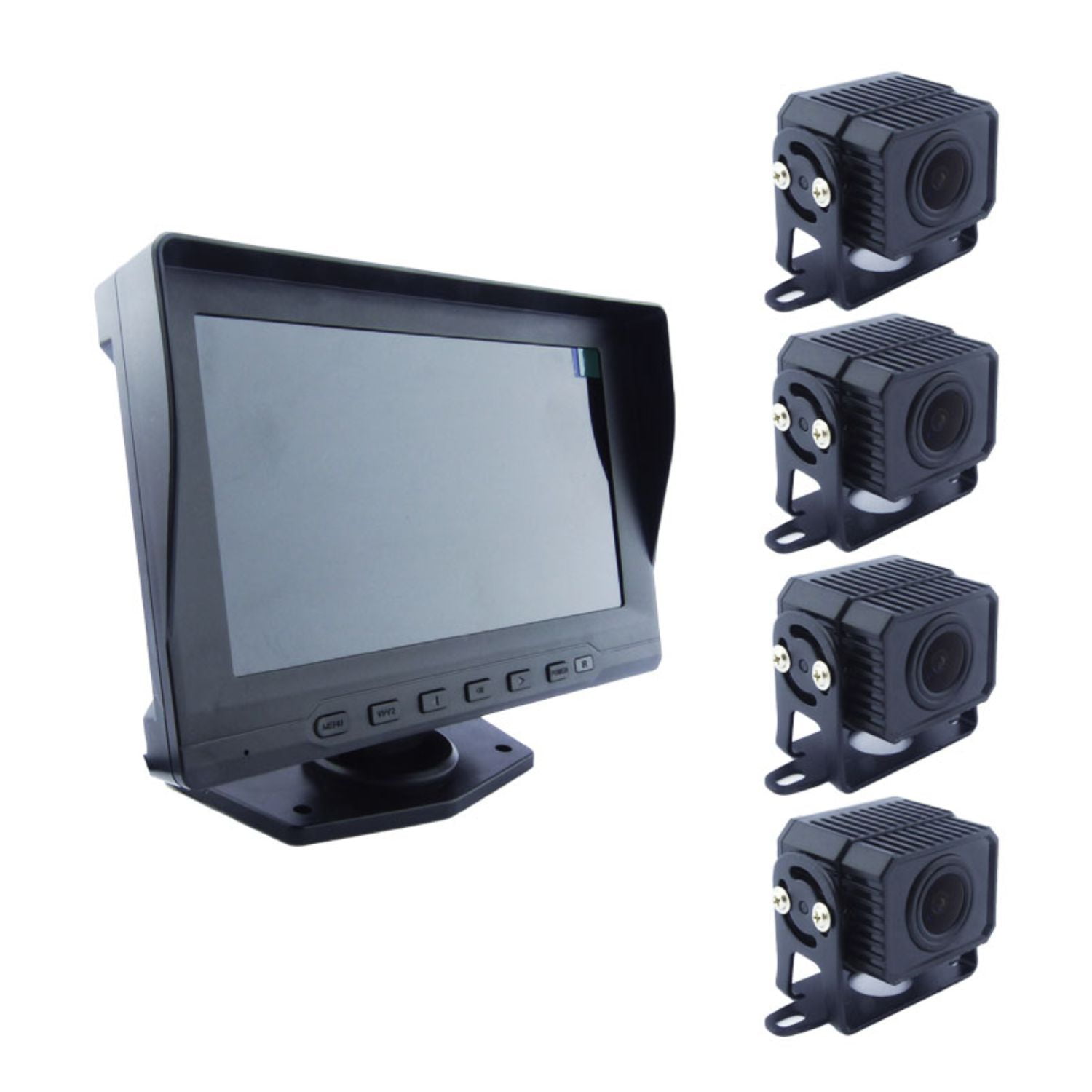 Importclick - Kit 4 Cámaras Seguridad Camión Dvr 7 Hd