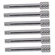 thumbnail image 1 of 6pcs latón guitarra eléctrica trémolo puente sillín abrazadera cadena tornillos plata, 1 of 3