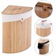 thumbnail image 2 of Cesto de ropa GOFLAME Corner Bamboo con tapa 58L (natural), 2 of 8