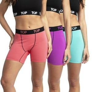Top - Bóxer Mujer Medio Algodón Pack 3 C7