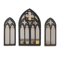 Bothyi - 3 Piezas Espejos De Pared Góticos Espejos De Pared Barrocos Espejos Pequeños Rústicos Decoración Estilo B