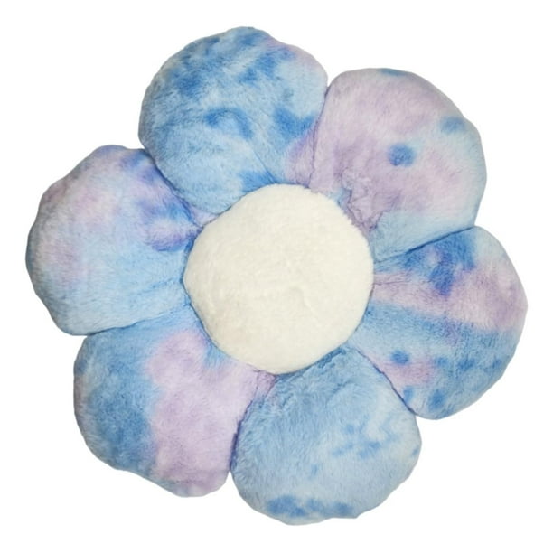 Cojin Flor Peluche Decorativo Suave Almohada Para Sofa purpura