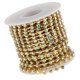 thumbnail image 4 of Crystal AB Rhinestone Cup Cerrar Chain Costura Recortar 10 Yardas SS16 Gold, 4 of 5