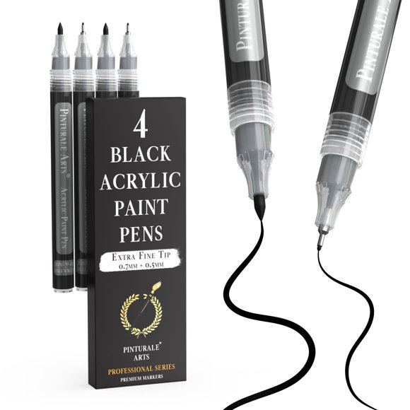 Set de 4 Rotuladores de Pintura Pinturale Arts 0,7 mm y 0,5 mm