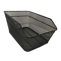 Magideal - Cesta Trasera Duradera Para Bicicleta, Contenedor De Artículos Diversos, Herramienta De Metal Desmontable, Accesorios A Prueba De Herrumbre, Portaequi