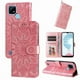 thumbnail image 5 of Funda tipo cartera FOXDOCK para Realme C21 , diseño girasol en relieve, cuero PU, cierre magnético, soporte y tarjetero, 5 of 5