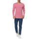 thumbnail image 2 of INSPIRE CHIC Camiseta de Hombre Cuello Redondo a Rayas Manga Larga Jersey Top 34 Blanco Rojo, 2 of 7