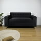 thumbnail image 3 of Sofa Tres Cuerpos Felpa Negra, 3 of 3