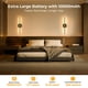 thumbnail image 4 of Apliques de pared GvvooHome, paquete de 2, 28", con batería, regulables y control remoto, 4 of 9