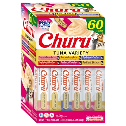 Churu Snack Gato Mix Sabor Atun, 60 Tubitos