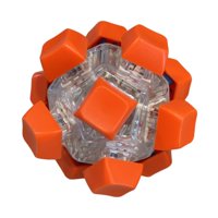 Magideal - Juguete Bola Teclado Portátil Para Aliviar Estrés Con Teclas Táctiles Y Diseño Diy Decorativo Material Resistente Pp Adecuado Para Oficina Estudiantes Rojo Naranja