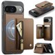 thumbnail image 1 of Para Google Pixel 10 / 10 Pro Funda de Teléfono Compatible con MagSafe 2 en 1 Billetera con Tarjetero y Bolsillo con Cierre para Efectivo, Funda de Cuero PU, Bloqueo RFID, Soporte Magnético, 1 of 8