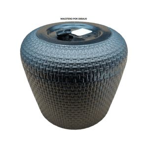 Genérico - Pack 6 Maceteros Plástico Redondo 12 Cm Kd2211N