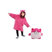 Movi - Polerón Sherpa Con Capucha Peluches Para Niñas