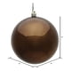 thumbnail image 2 of Bola de chocolate Ornament Vickerman de plástico irrompible para interiores, 2 of 4