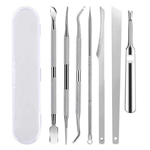 Kit de Herramientas para Uñas KuanStore 7 Piezas - Alivio de Uñas Encarnadas