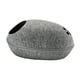 thumbnail image 3 of Cama de fieltro premium para , cueva desmontable con cremallera, cama para mascotas, cama para mascotas, escondite semicerrado, casa , GRIS, 3 of 5