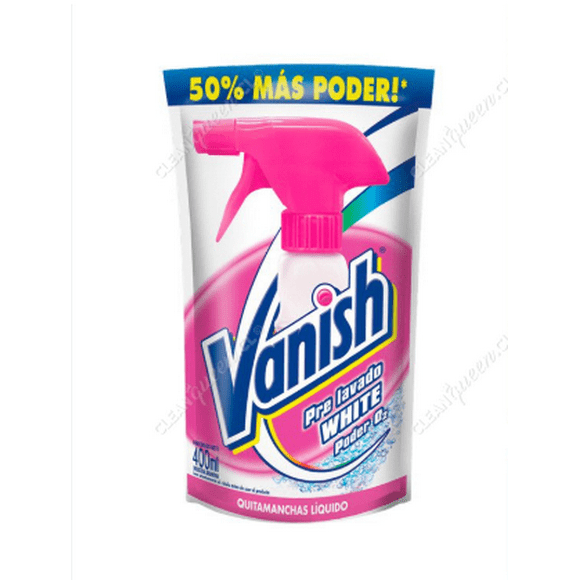 VANISH WHITE PRE-TRATADO DOY PACK 12X400ML.