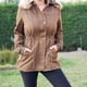 thumbnail image 3 of Chaqueta Gabardina Mujer Forro Piel Colores 890, 3 of 6