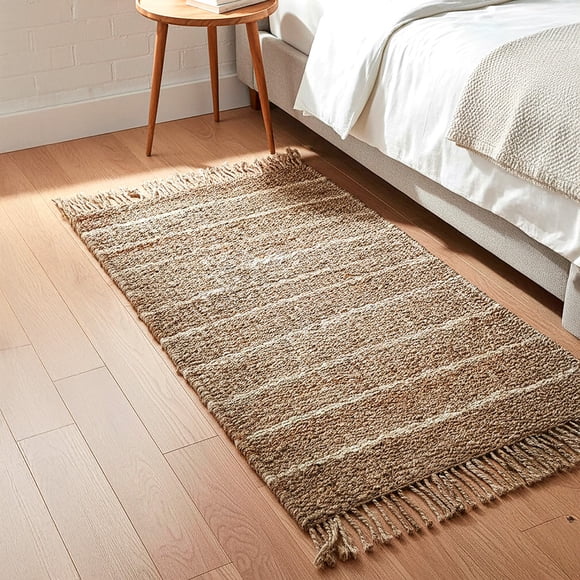 Alfombra Yute Stripes 060X120 2 Natural