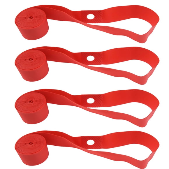 Juego de 4 tiras para llantas de bicicleta Kasteco, 26 x 20 mm, PVC, color rojo