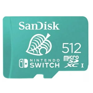 Memoria Microsdxc 512Gb Sandisk Para Nintendo Switch R/100Mbps W/90Mbps
