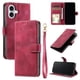 thumbnail image 2 of Funda Cartera para iPhone 17 Tapa con Ranuras, Soporte y Correa Rojo, 2 of 5