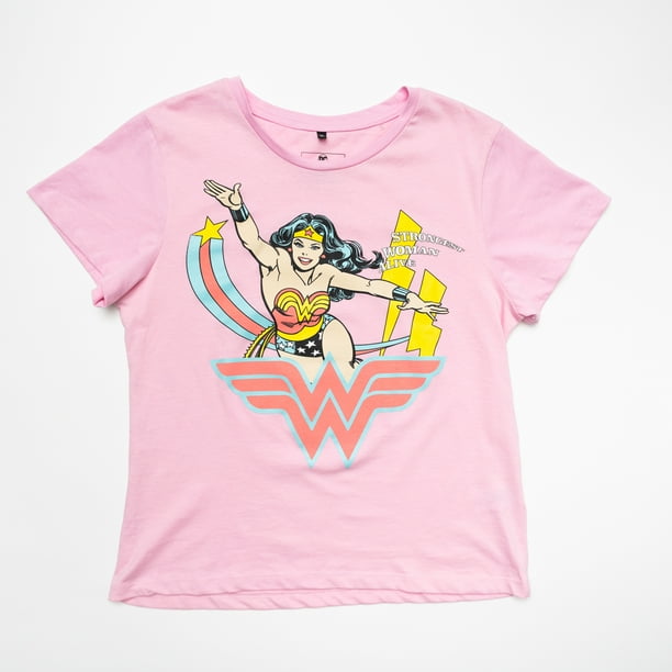 Polera Mujer YOU Dc Comics Wonder Woman Rosado