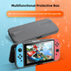 thumbnail image 4 of Funda protectora rígida compatible con Nintendo Switch Lite con soporte giratorio, cierre magnético y diseño a prueba de golpes-Gris, 4 of 6