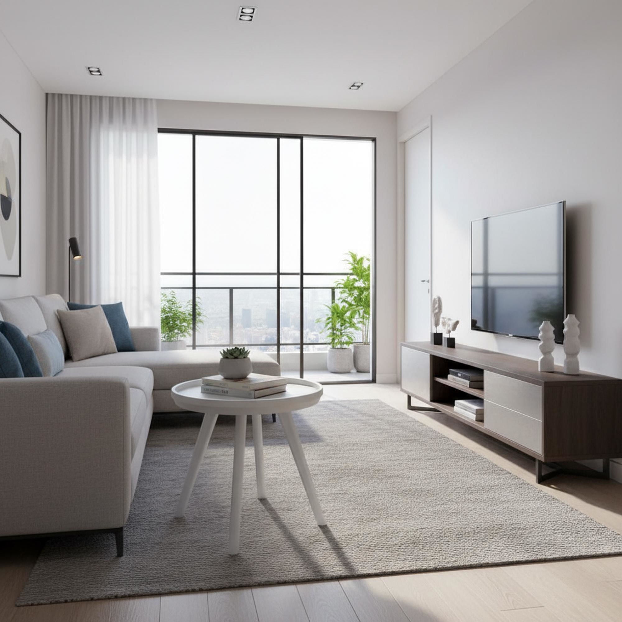 Mainstays - Mesa Redonda Balcón Pc063T-1 50 Cm Gris