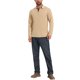 thumbnail image 2 of INSPIRE CHIC Camisetas de Polo de Golf para Hombre con Botones de Contraste, Cuello con Bolsillo, Mangas Largas, Talla L, Beige, 2 of 5