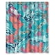 thumbnail image 1 of Cortina de ducha con estampado de mapa de Lilly Pulitzer, juego de cortina de baño con ganchos, tamaño 60 x 72 pulgadas, 1 of 3