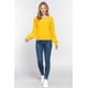 thumbnail image 2 of Saronite Suéter Casual Clásico Básico, de Manga Larga y Cuello en V Doble, Amarillo (para Mujer), 2 of 4
