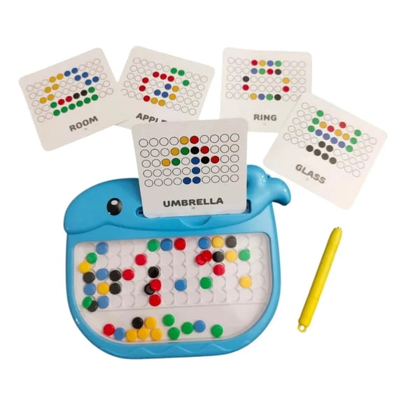 Mini Pizarra Magnética Didáctica Niños Motricidad Tea Tdah Ballena Azul