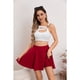 thumbnail image 3 of Mini Falda Mujer Plisada Con Short Elastizada Tiro Alto 0110, 3 of 3