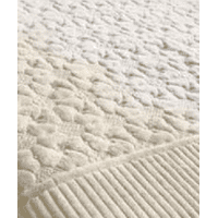 Genérico - Piecera Polar Tela Reversible 95X210 Cm Color Beige