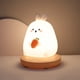 thumbnail image 1 of 1piece Cute Piggy Tiger Rabbit Panda Shape Usb Silicone Children Sleep Night Light Rechargeable Bedroom Bedside Atmosphere Light Gift For Student Boys And Girls, 1 of 3