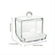 thumbnail image 4 of 1pc Clear Acrylic Q-tip Storage Jar, Swabs Storage Holder, Transparent Swabs Organizer Box, Pads Finishing Container, Bathroom Accessories, 4 of 4