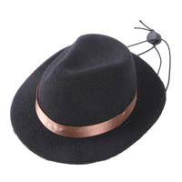 Ioensy - Mascota Sombrero De Vaquero Disfraz Perro Gato Ropa Sombreros Para Gatito Fiesta De Vacaciones Negro