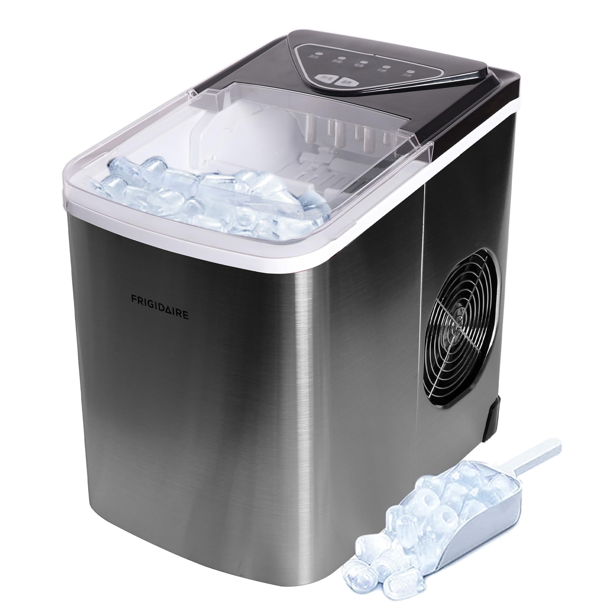 Máquina De Hielo Frigidaire Efic123-ss Para Encimera, 12 Kg, Acero Inoxidable